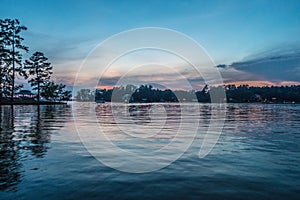 Beautiful scenes on lake wateree in south carolina