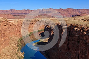 Beautiful scenic glen canyon recreation area at Arizona, US