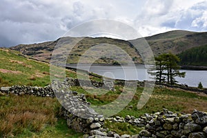 Beautiful Scenic Haweswater Resevoir Surrounded by Hills