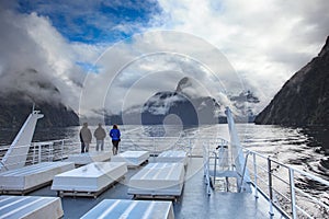 Beautiful scenic of milford sound in fiordland national park new