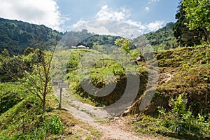 Beautiful scenic view from Dali Village in Taroko National Park, Xiulin, Hualien, Taiwan