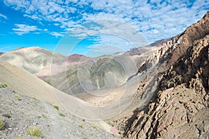 Beautiful scenic view from Between Hemis Shukpachan and Tingmosgang Temisgam in Sham Valley, Ladakh, India.