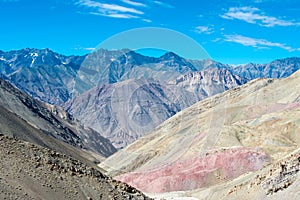 Beautiful scenic view from Between Hemis Shukpachan and Tingmosgang Temisgam in Sham Valley, Ladakh, India.