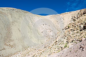 Beautiful scenic view from Between Hemis Shukpachan and Tingmosgang Temisgam in Sham Valley, Ladakh, India.