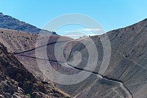 Beautiful scenic view from Between Hemis Shukpachan and Tingmosgang Temisgam in Sham Valley, Ladakh, India.