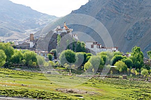 Beautiful scenic view from Between Hemis Shukpachan and Tingmosgang Temisgam in Sham Valley, Ladakh, Jammu and Kashmir, India