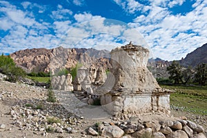 Beautiful scenic view from Between Hemis Shukpachan and Tingmosgang Temisgam in Sham Valley, Ladakh, Jammu and Kashmir, India