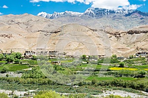 Beautiful scenic view from Between Lamayuru and Kargil in Ladakh, Jammu and Kashmir, India