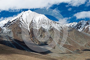 Beautiful scenic view from Maan Village near Pangong Lake in Ladakh, Jammu and Kashmir, India