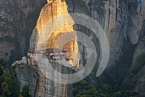 Beautiful scenic view, Orthodox Monastery of Rousanou St. Barbara