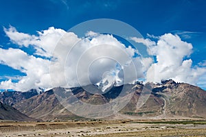 Beautiful scenic view from Between Padum and Karsha in Zanskar, Ladakh, Jammu and Kashmir, India