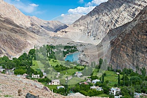 Beautiful scenic view from Skurbuchan village in Ladakh, Jammu and Kashmir, India