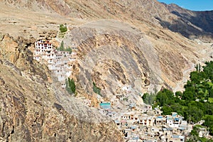 Beautiful scenic view from Skurbuchan village in Ladakh, Jammu and Kashmir, India