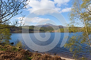 Beautiful Scottish Loch Garry Scotland UK lake west of Invergarry on the A87 south of Fort Augustus and north of Fort William