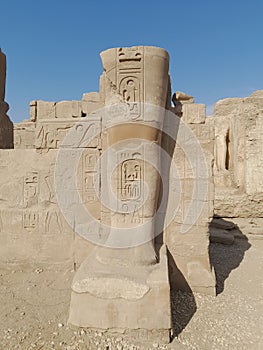 Beautiful sculpture- Temple of Karnak - Egypt