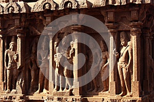 Beautiful sculptures in mahabalipuram- five rathas