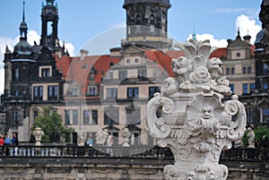 Beautiful sculptures in Zwinger Dresden, Germany