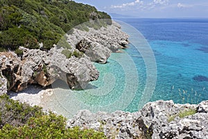 Beautiful sea bay in Kefalonia, Ionian islands, Greece