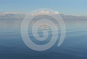 Beautiful sea and clouds sky