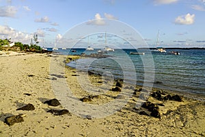 Beautiful sea in Grand Baie, Mauritius