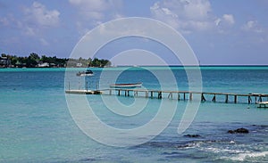 Beautiful sea in Grand Baie, Mauritius