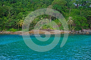 Beautiful sea and nature at the island from Trat,Thailand