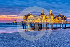 The beautiful sea pier of Sellin on Ruegen island