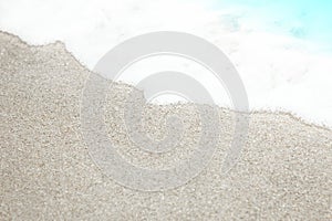 A Beautiful sea and sand on the shore vacation travel background