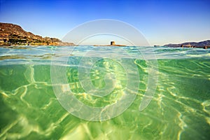 The beautiful sea of Sardinia