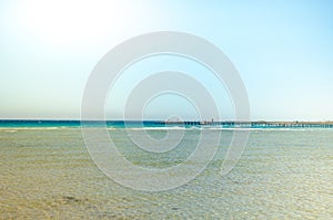 Beautiful sea view with blue skies/Beautiful sea view with blue skies on summer day