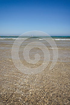 Beautiful sea view with blue skies/Beautiful sea view with blue skies on summer day