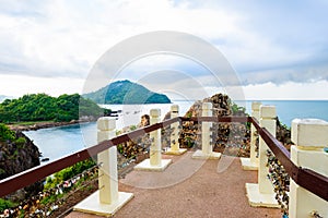 Beautiful Sea-view from Noen-nangphaya view point at Chanthaburi