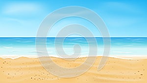 Beautiful sea view, Tropical beach vector background