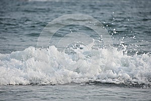 Beautiful sea waves at Kovalam beach