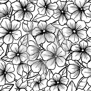 Beautiful seamless background in black-and-white s