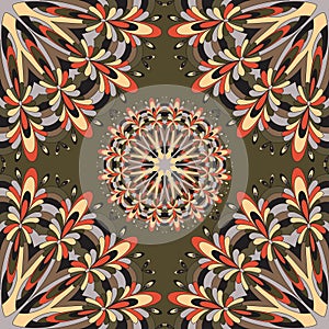 Beautiful seamless pattern. Decorative elements. vector illustration