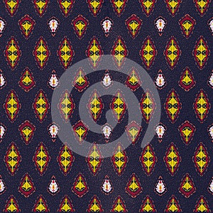 Beautiful seamless pattern handmade ikat art