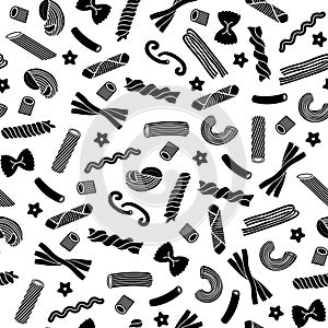 Pattern of pasta shapes
