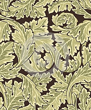 Beautiful seamless rococo pattern