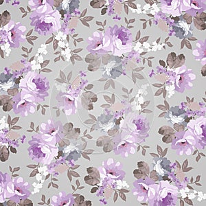 Beautiful Seamless Vintage floral pattern