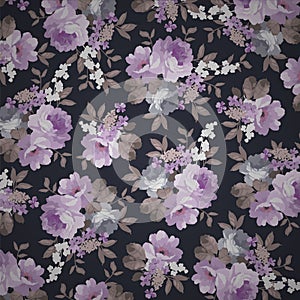 Beautiful Seamless Vintage floral pattern