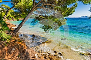 Beautiful seascape of Formentor beach on Majorca island