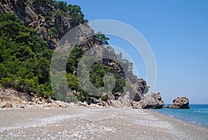 Beautiful seascape of mediterranean waters