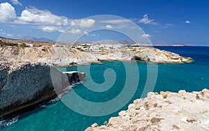 Beautiful seascape in Milos island, Cyclades, Greece