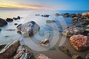 Beautiful seascape. Nature composition.