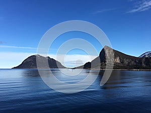 Beautiful seascape in northern Norway