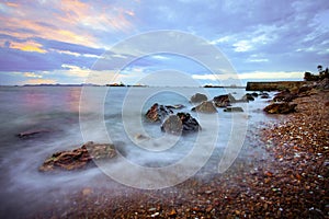 à¸´beautiful seascape od laem chabang in chonburi eastern of thailand