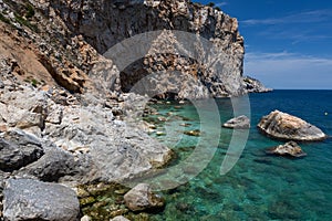 Beautiful seascape in Spanish Costa Brava near small town L Estartit photo