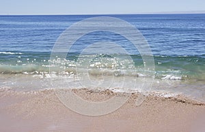 Beautiful seascape in summer. Mediterranean coast.