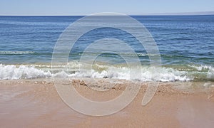 Beautiful seascape in summer. Mediterranean coast.